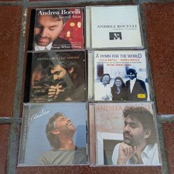 Andrea Bocelli 6 Album Lot On CD