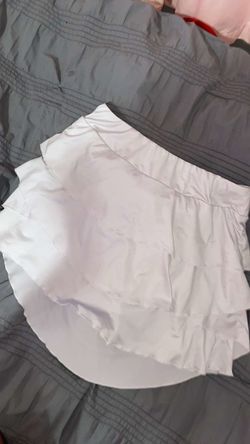 White Athletic Tennis Skirt