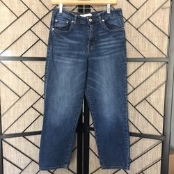 ELLA MOSS  HIGH WAIST STRAIGHT CROPPED DENIM JEANS FOR WOMEN SIZE 8/29