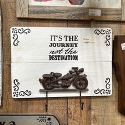 Motorcycle Sign with hangers
