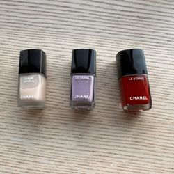 CHANEL Nail Polish Set of 3 | Le Vernis + Base Camélia | Immortelle & 