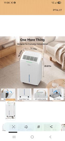 KNKA 2500 Ft² Max 34 Pints Dehumidifier