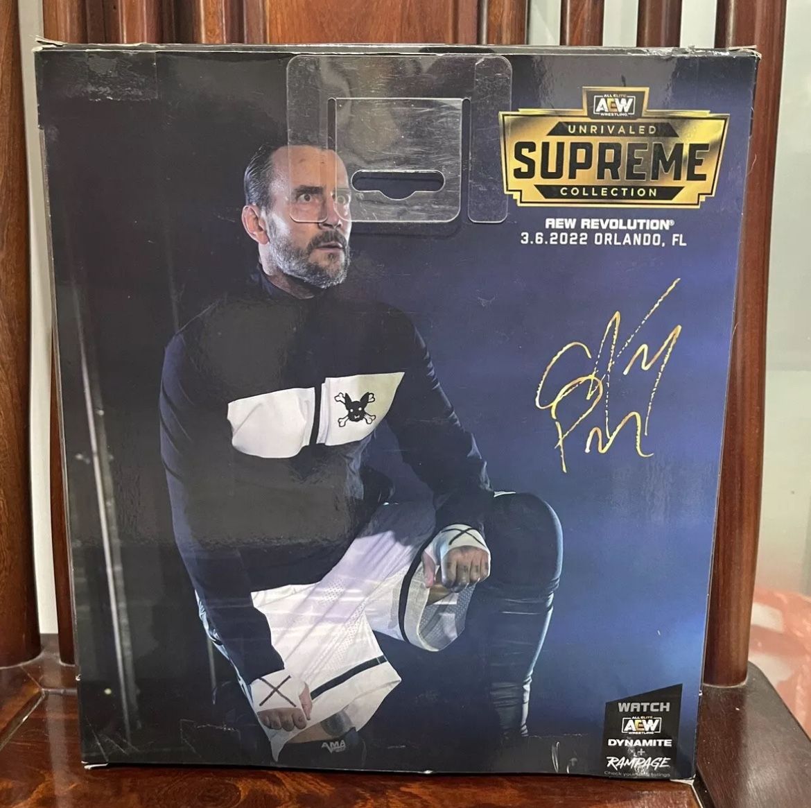 AEW Unrivaled Supreme CM Punk Walmart Prototype Test Shoot Rare