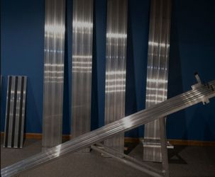 Complete 35ft 3-Lane Aluminum Pinewood Derby Track System w/ Micro Wizard Digital Timer & Custom Protective Storage Case