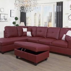 Sectional And Ottoman 