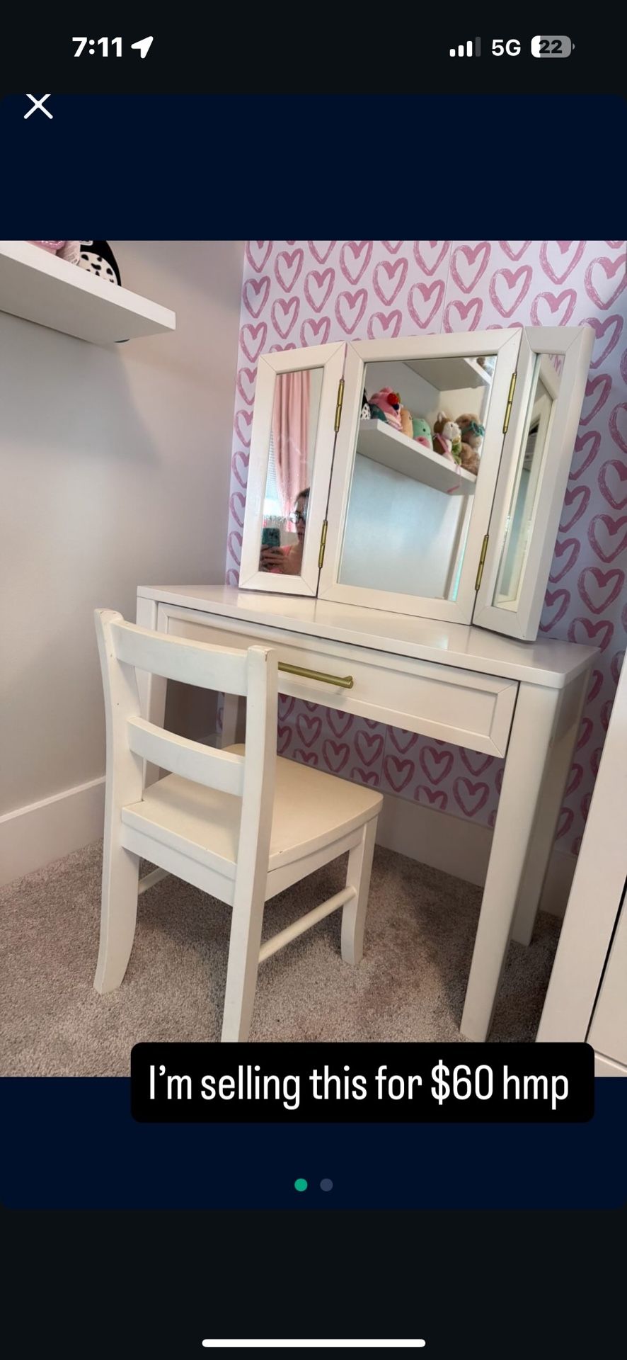 Vanity With Chair Included