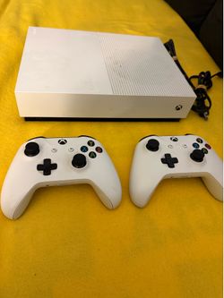 Microsoft Xbox One S All Digital Edition 781GB White Console with 2 Controllers