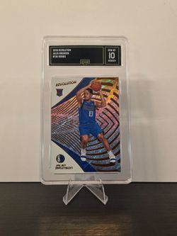 Jalen Brunson RC Graded 10 Revolution Panini #130