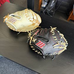 Marucci Premium Leather Catcher Gloves-(33.5-32)