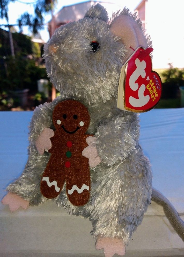 ty Beanie Baby "Stirring" The Christmas Mouse 