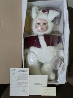 Marie Osmond Velveteen Rabbit Series Limited Edition Santa Bunny Christmas - Limited Edition # 022