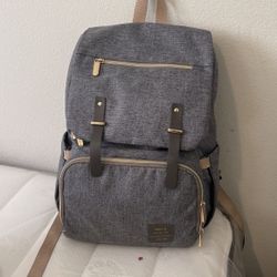 Grey Diaper Bag 