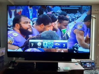 73"MITSUBISHI 1080P DIGITAL LASER PROJECTION HDTV, MATCHING STAND, ROKU REMOTE NEW IN BOX $300 FINAL PRICE READ DESCRIPTION