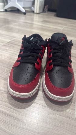 Red and black Jordan’s