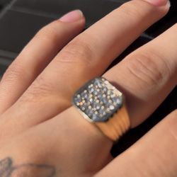 GOLD ‼️ NATURAL DIAMOND RING 