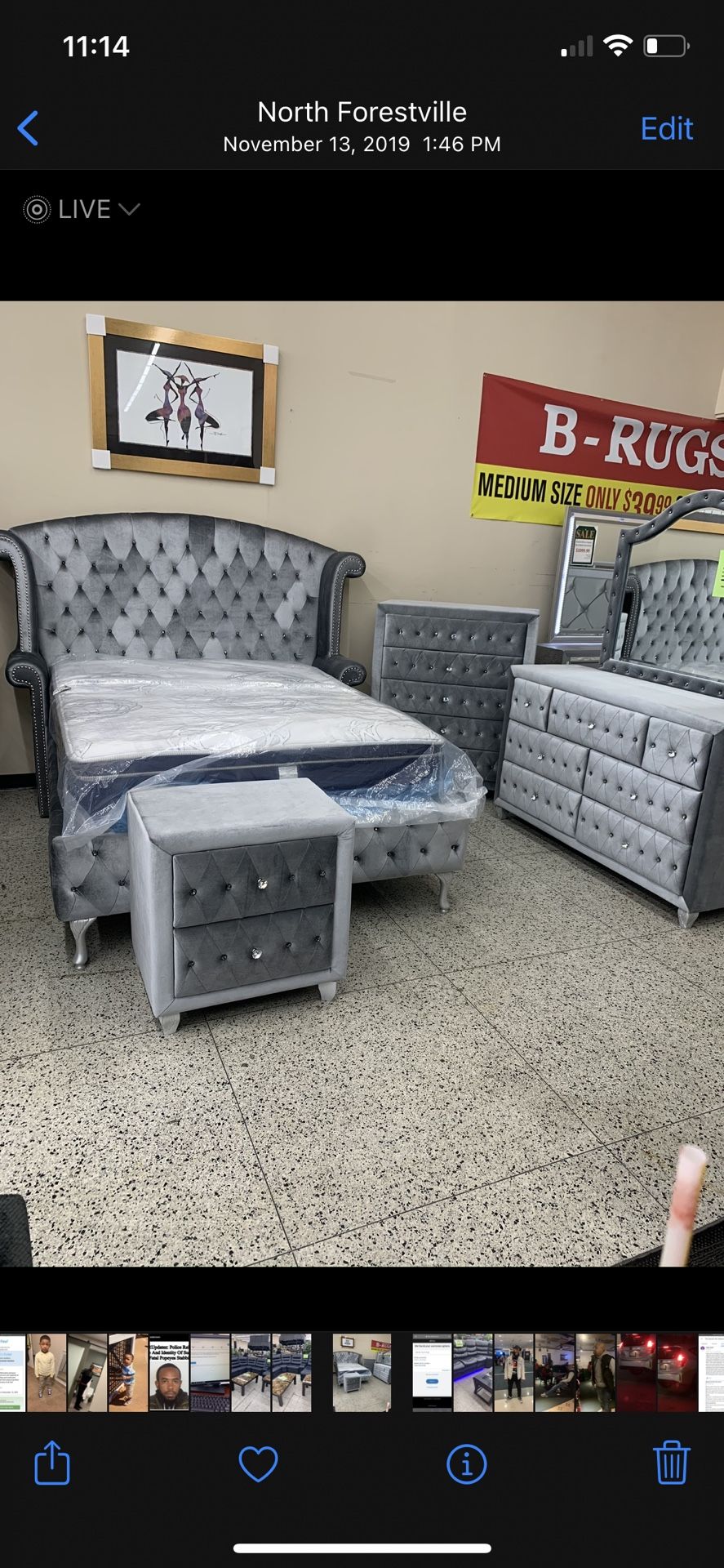 Queen Bed Set Except The Tall Dresser