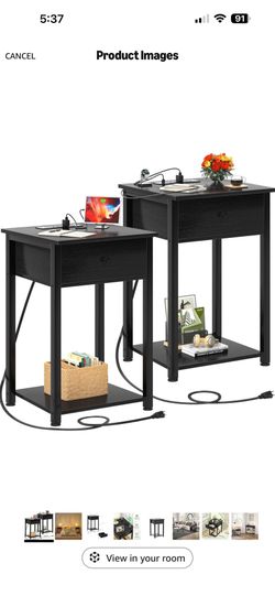 NIGHTSTANDS WITH OUTLET