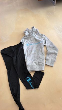 Champion Kids Hoodie and Leggings Set size L 10-12