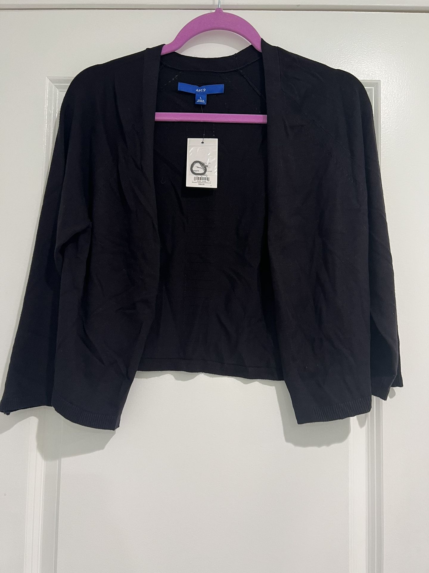 Women's Open Front Cropped Cardigan