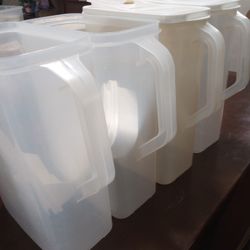 Pouring Sugar Or Flour Containers