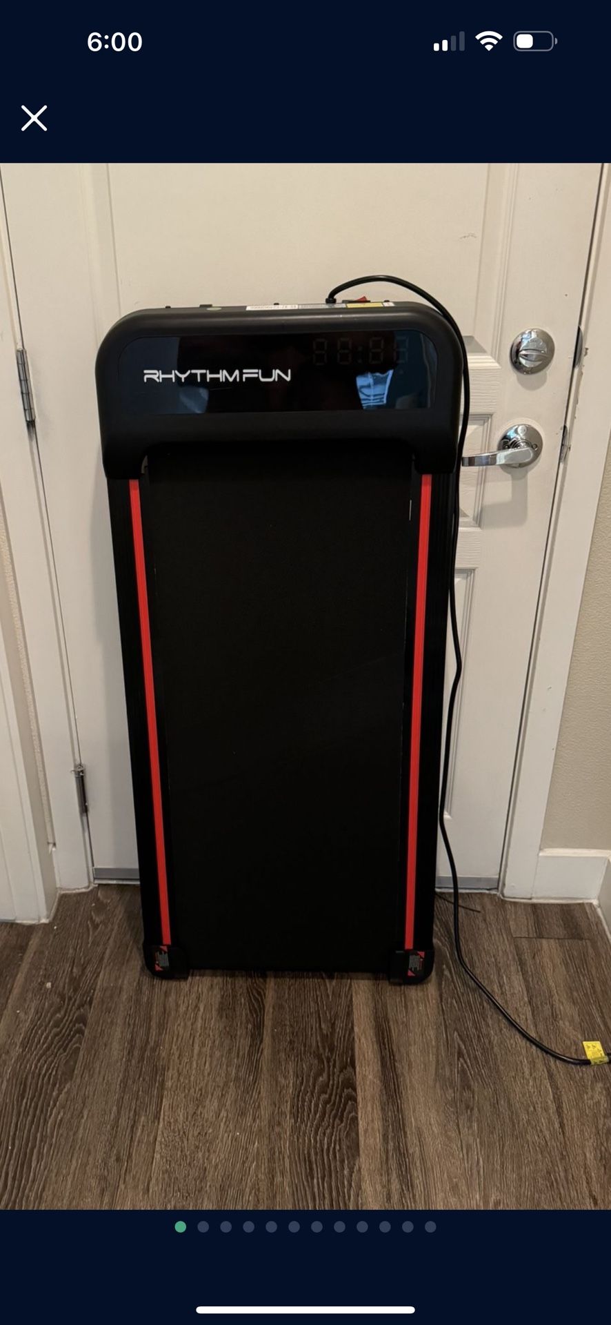Treadmill Walking Pad WITH INCLINE RHYTHM FUN M4138A