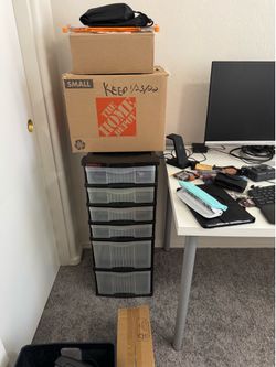 Plastic tower drawer. Office drawers