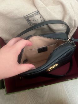 Gucci Black Leather Mini Crossbody Bag