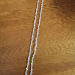 Beautiful Clear Rock Bead Necklace, 35 inches