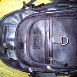 Ralph Lauren Chaps Leather Backpack 