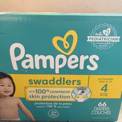 Pamper Size 4 66 Diapers $22.