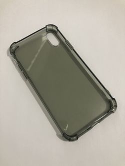 iPhone X grey transparent protection cover