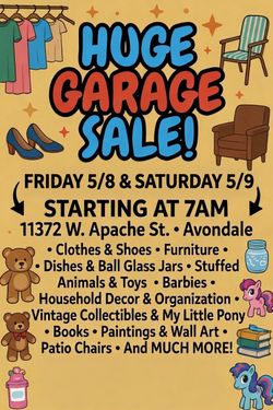 Garage sale fri&sat