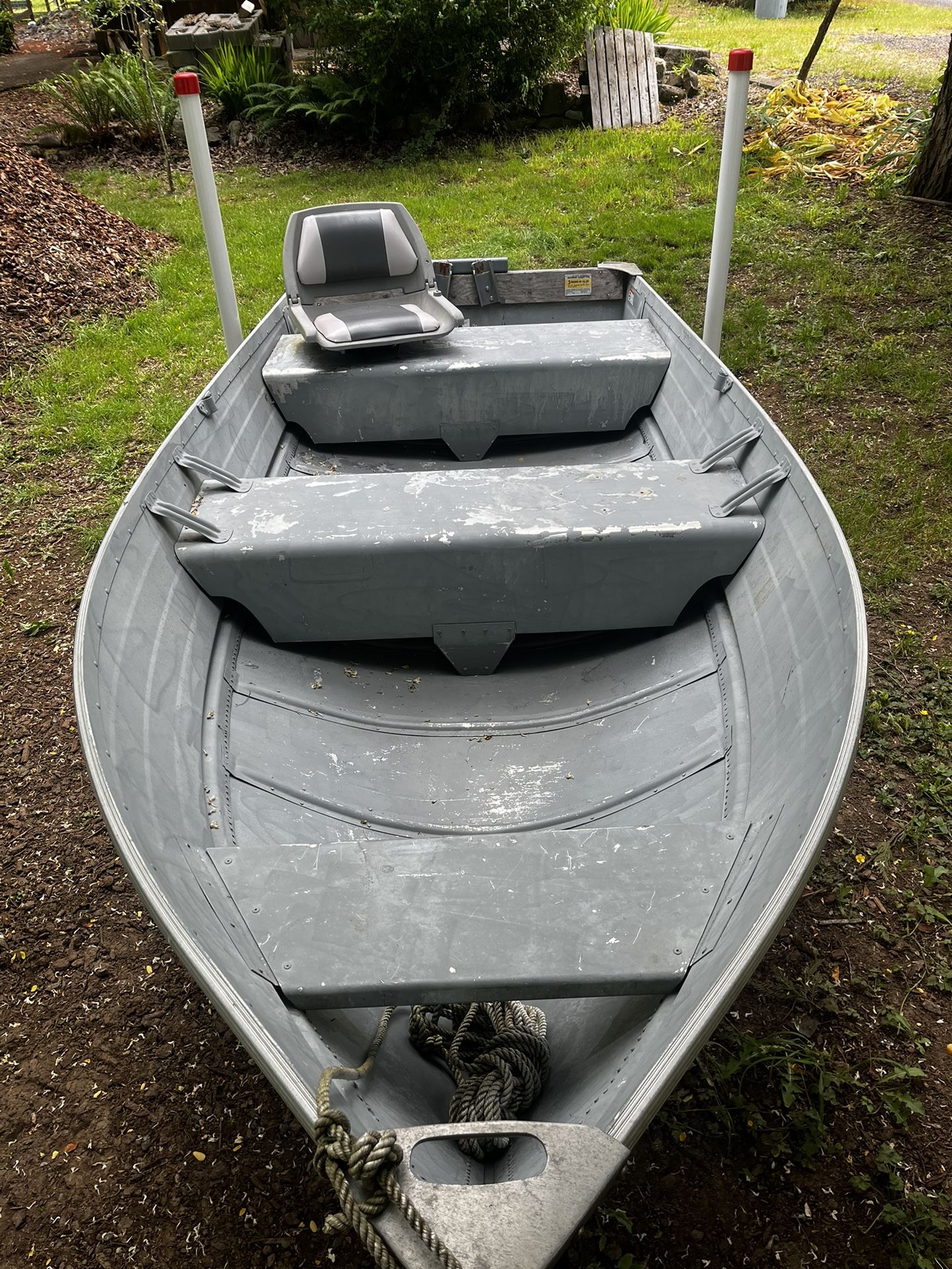 12’ Smoker Craft Aluminum Boat & Trailer