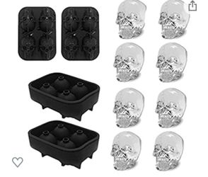 3D ice skull mold/ molde de hielos de calabera