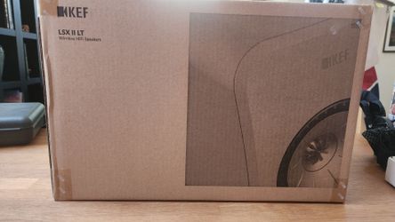 Grey KEF LSX II LT  Wireless HiFi Speakers