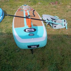 Bote Wulf Aero Ultra Paddle Board With Back Pack Bag Adjustable Paddle  Ankle Strap And Repair Kit And Air Pump