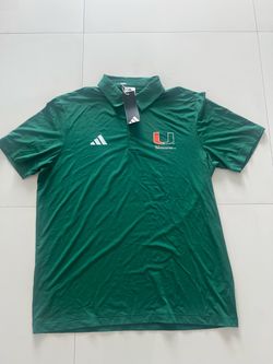Adidas Miami Hurricanes Green Polo Shirt