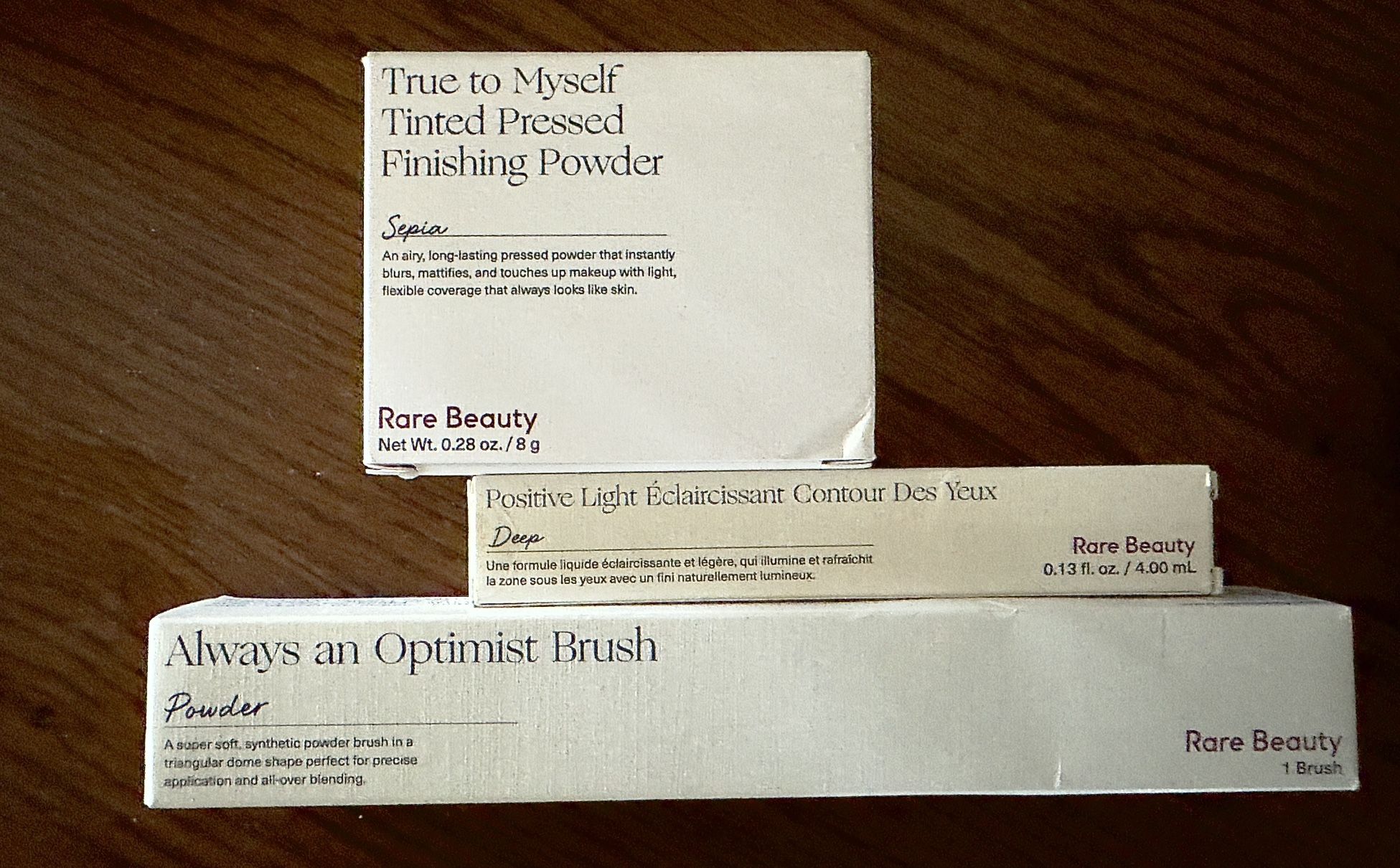 Rare Beauty Tinted Finishing Powder, Powder Brush, Eye Brightner