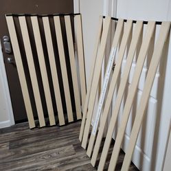 ZINUS Horizontal Wooden Bunkie Board/Bed Slats, Queen (57.5"W), Beige, (14 Pieces)