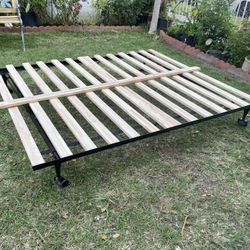 Bed Frame With Wood Full Size Can Be Shortened To Tween