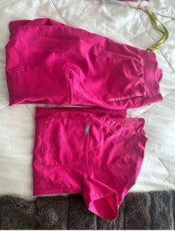 Scrubs Figs Hot Pink set