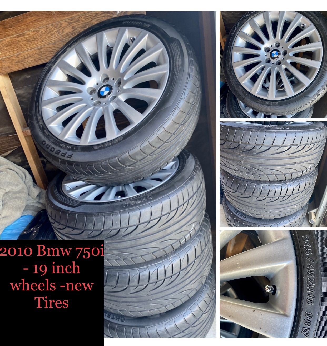 2010 Bmw 750i - 19 inch wheels - New tires for Sale in Bakersfield, CA ...