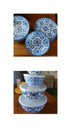 Melamine outdoor entertaining set/dining