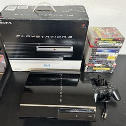 CECHA01 Boxed Backwards Compatible PS3 W Games!