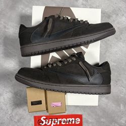 Jordan 1 Low Travis Scott Velvet Brown Size 8.5