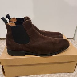 H&M Brown Chelsea Suade Boots