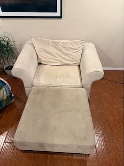 Oversized Chair and Ottoman