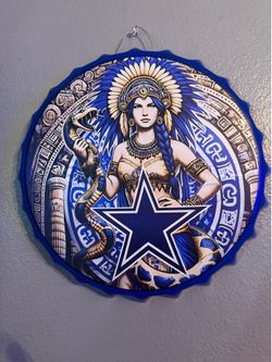 Cowboys large 14” bottle cap