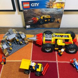 Lego City Mining Heavy Driller 60186 Complete Set Retired 