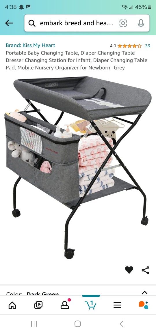 New In Box Changing Table